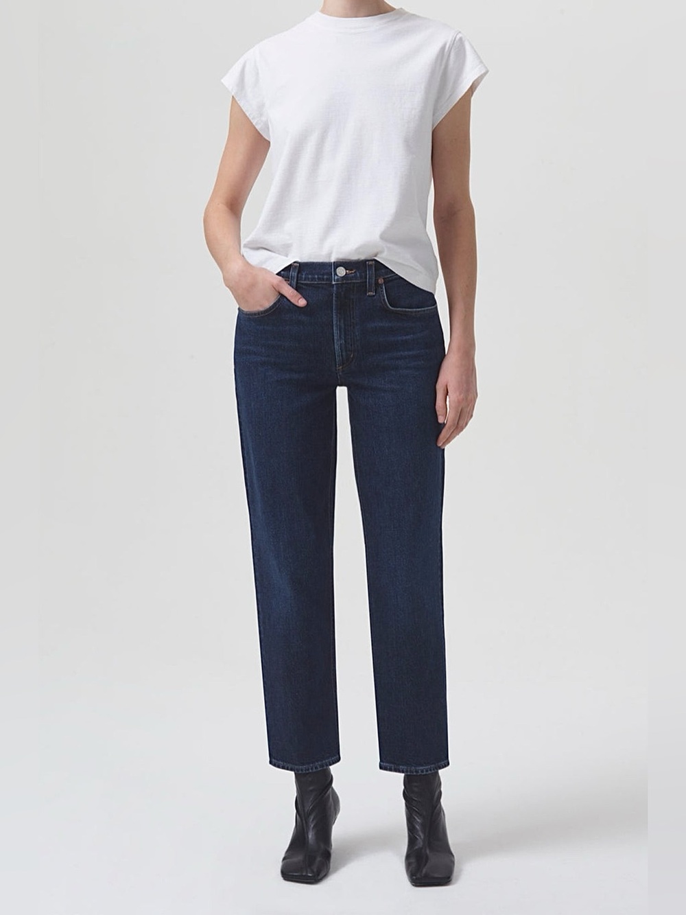 AGOLDE Kye Mid Rise Straight Ankle Jeans Size 28